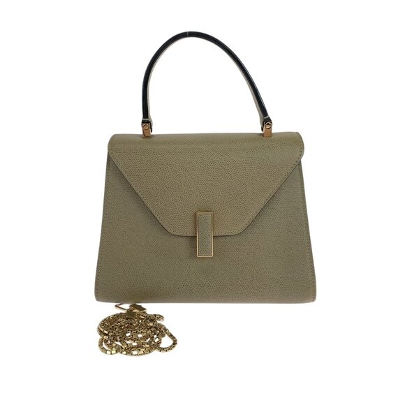 VALEXTRA Gray Leather Shoulder Bag - Picture 1 of 10